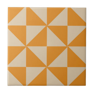 Carreau Motif triangle géométrique Brown