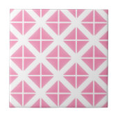 Carreau Motif triangle rose tendance (Devant)