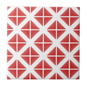 Carreau Motif triangle rouge tendance