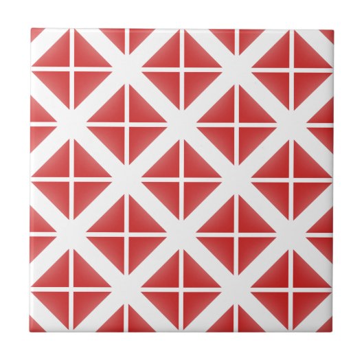 Carreau Motif triangle rouge tendance (Devant)
