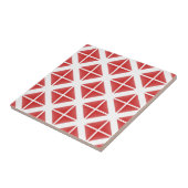 Carreau Motif triangle rouge tendance (Côté)