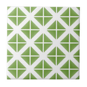 Carreau Motif triangle vert tendance