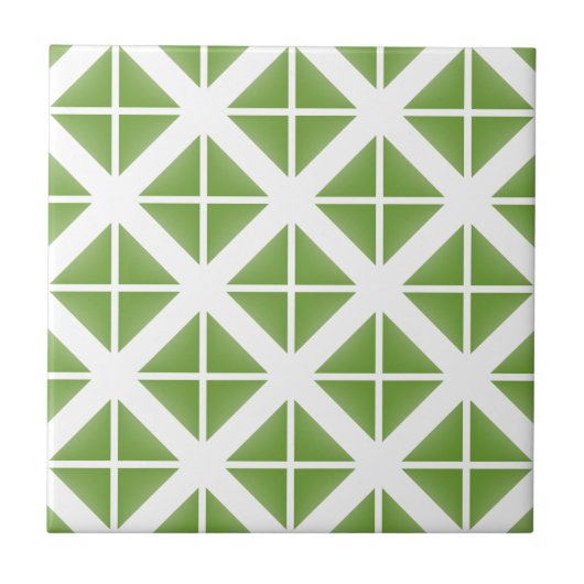 Carreau Motif triangle vert tendance (Devant)