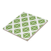 Carreau Motif triangle vert tendance (Côté)