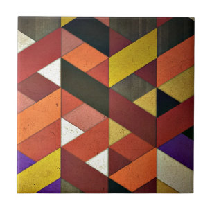 Carreau Motif triangulaire multicolore