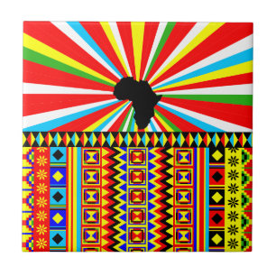 Carreau Motif tribal Ankara d'impression de tissu africain