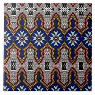 Carreau Motif tribal dynamique