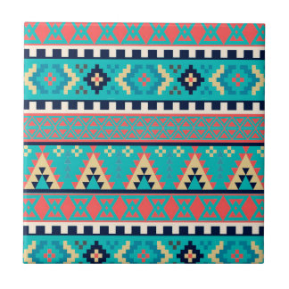 Carreau Motif tribal géométrique de crêtes de montagne