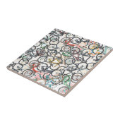 Carreau motif vélo de style urbain (Côté)