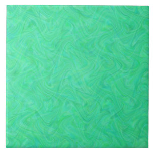 Carreau Motif vert bleu marbré