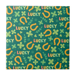 Carreau Motif vert CHANCEUX irlandais