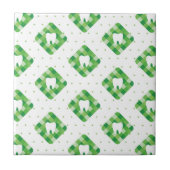 Carreau Motif vert de dent de plaid (Devant)