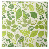 Carreau Motif vert de feuille (Devant)