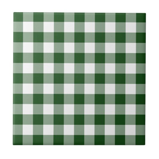 Carreau Motif vert et blanc En vichy (Devant)