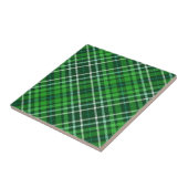 Carreau Motif vert-foncé et de Forest Green de plaid (Côté)