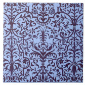 Carreau Motif victorien bleu (Devant)