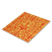 Carreau Motif victorien orange (Côté)