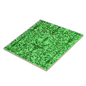 Carreau Motif victorien vert (Côté)