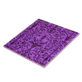 Carreau Motif victorien violet (Côté)