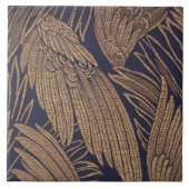 Carreau Motif vintage Blue and Gold Wings (Devant)