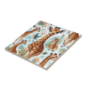 Carreau Motif vintage Cute Baby Giraffe  (Côté)