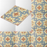 Carreau Motif vintage de l'ère victorienne<br><div class="desc">Il s'agit d'un motif d'impression amélioré numériquement dérivé d'un dessin ancien de l'époque victorienne d'un dessin de tuiles par Frederick Krieg. Vous pouvez customiser la couleur arrière - plan.</div>