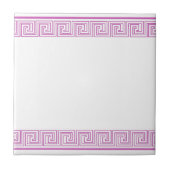 Carreau Motif violet Grecian Frieze (Devant)