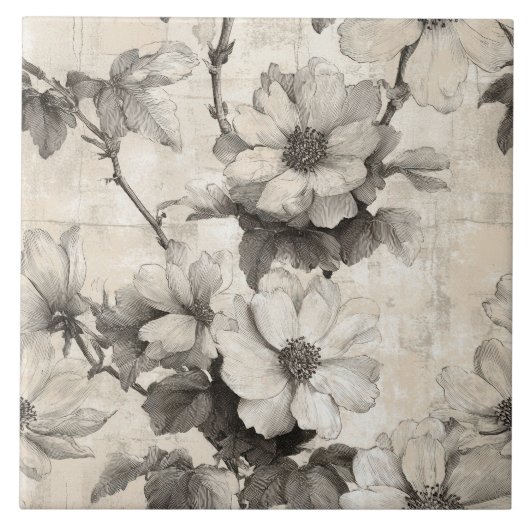 Carreau Motif William Morris (Devant)