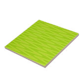 Carreau Motif zigzag chartreuse vert brillant choquant (Côté)