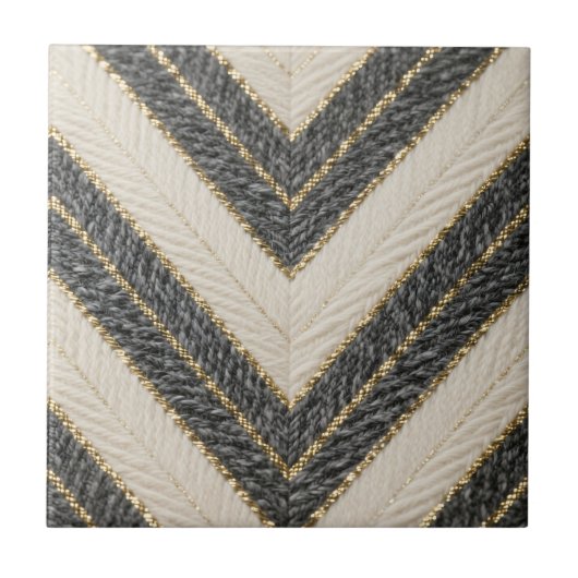 Carreau Motif Zigzag Chevron Glamour (Devant)