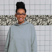 Carreau Motifs biologiques en noir et blanc