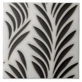 Carreau Motifs biologiques en noir et blanc (Devant)