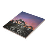 Carreau Moto vintage - Voitures - Route 66 - SRF (Côté)