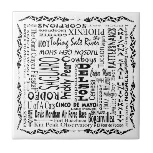 Carreau Mots à la mode de l'Arizona