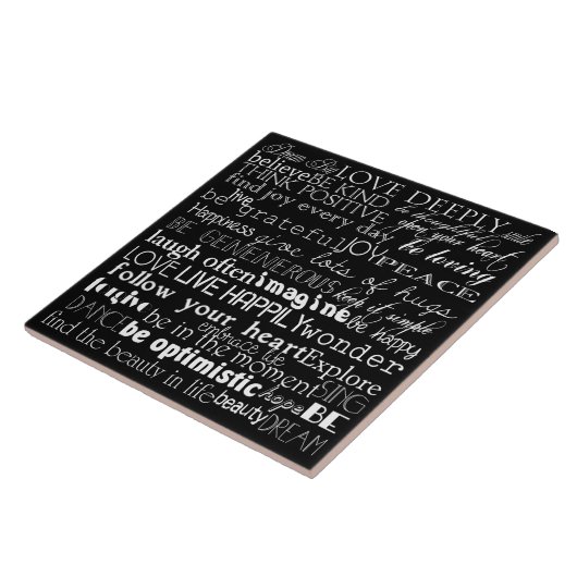 Carreau Mots Inspirants (Côté)