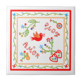 Carreau Mouchoirs d'amour de Valentine (Devant)