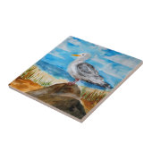 Carreau Mouette à la plage (Côté)