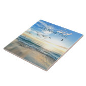 Carreau Mouettes de plage du matin (Côté)