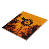 Carreau Moulin à vent au coucher du soleil, Australie (Côté)