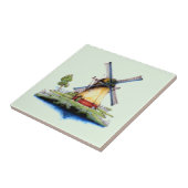 Carreau Moulin à vent de Néerlandais de Vieux Monde (Côté)