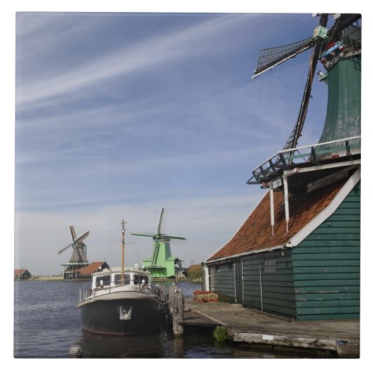 Carreau Moulin à vent, Zaanse Schans, Hollande, Pays-Bas (Devant)