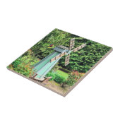 Carreau Moulin à vin vert Jardin Décor (Côté)