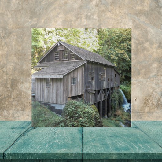 Carreau Moulin en bois vintage
