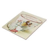 Carreau "Mouse Seamstress and Teacup" de Beatrix Potter (Côté)