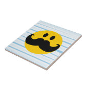 Carreau Moustache joyeux visage (Côté)