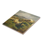 Carreau Moutons dans les montagnes par Rosa Bonheur (Côté)