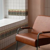 Carreau Mouvement d'artisanat d'art de symétrie des fleurs