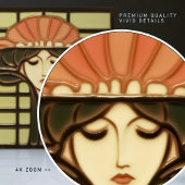 Carreau Mouvement d'artisanat d'art de symétrie des fleurs