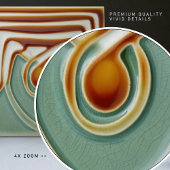 Carreau Mouvement d'artisanat d'art de symétrie des fleurs