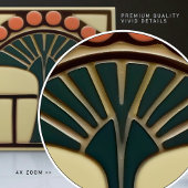 Carreau Mouvement d'artisanat d'art de symétrie des fleurs